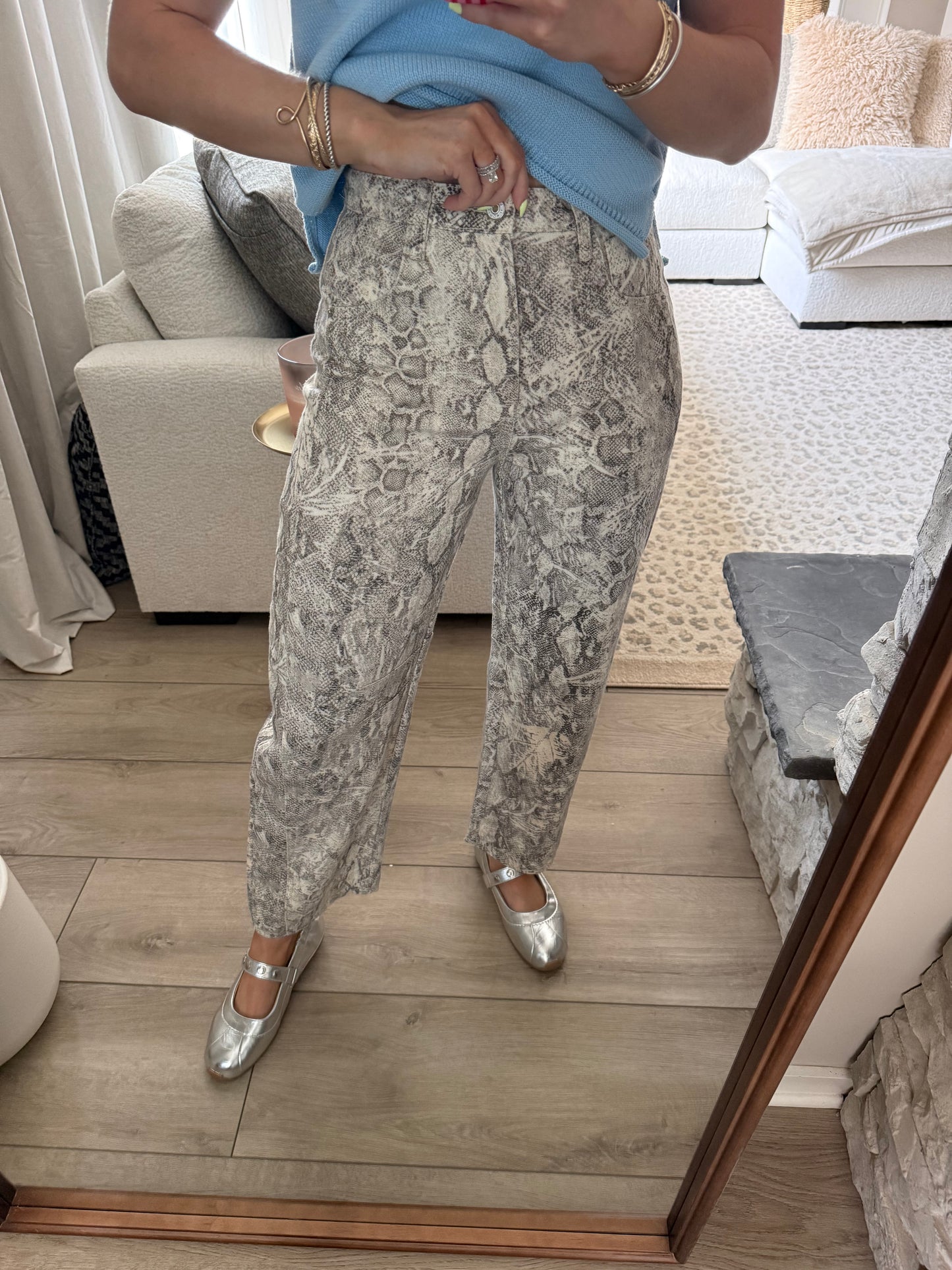 Untamed Glam Snake Denim