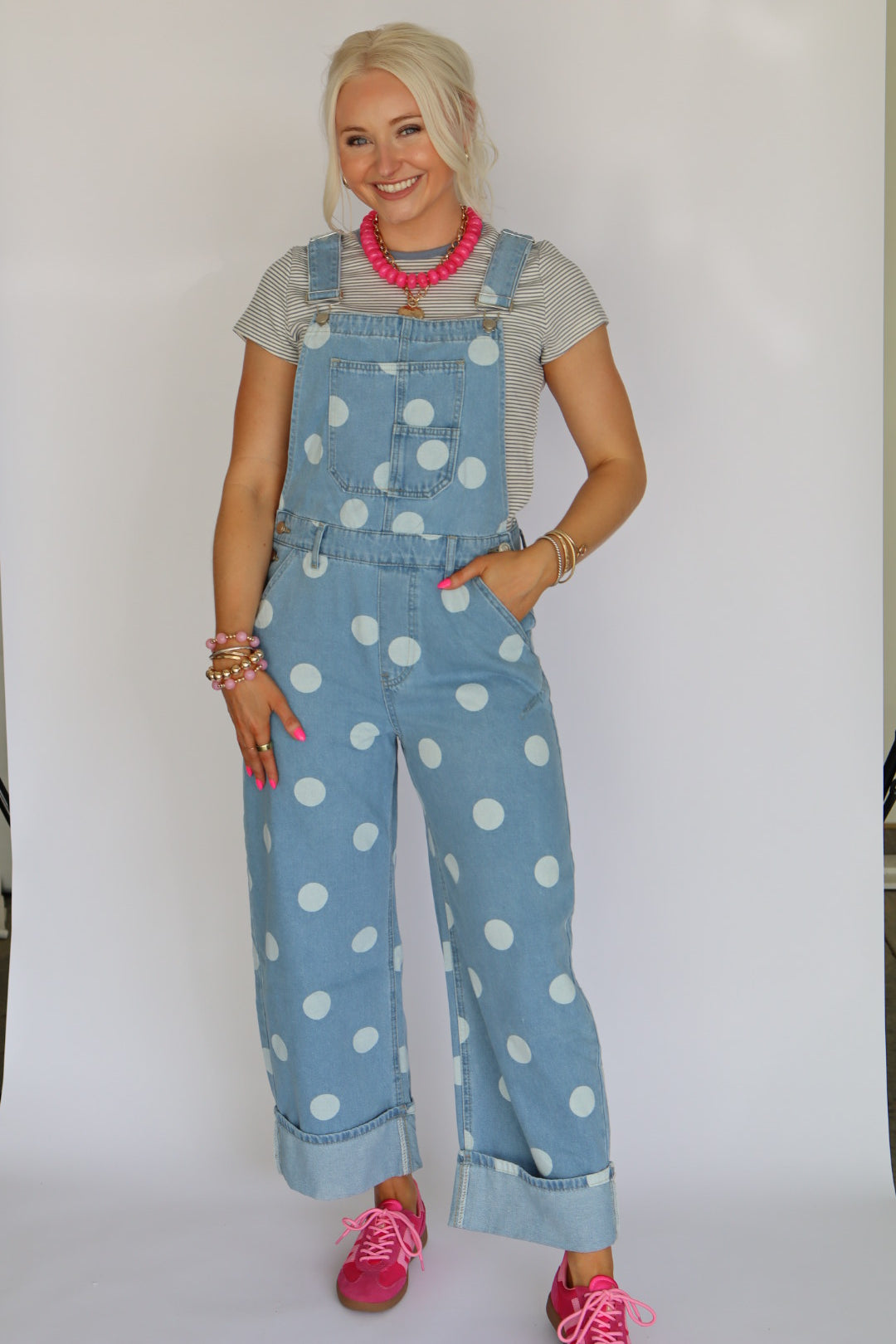 Cameron Polka Dot Overalls