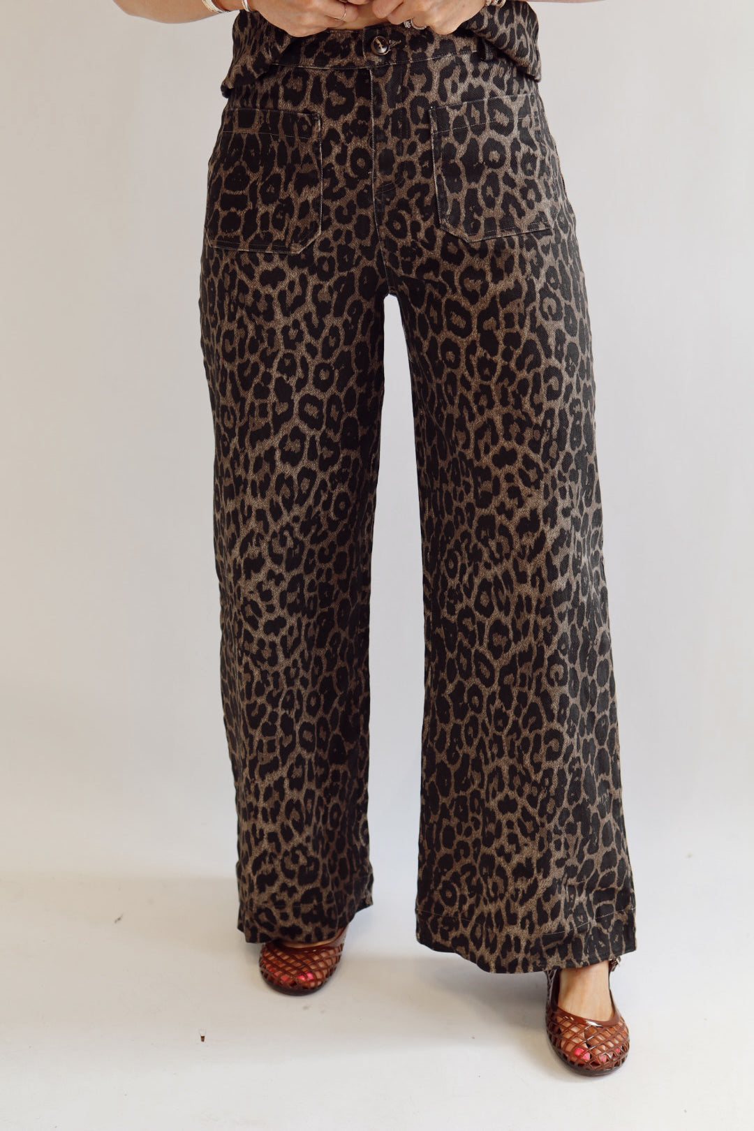 Lawson Leopard Denim Pant