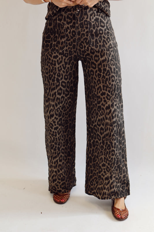Lawson Leopard Denim Pant
