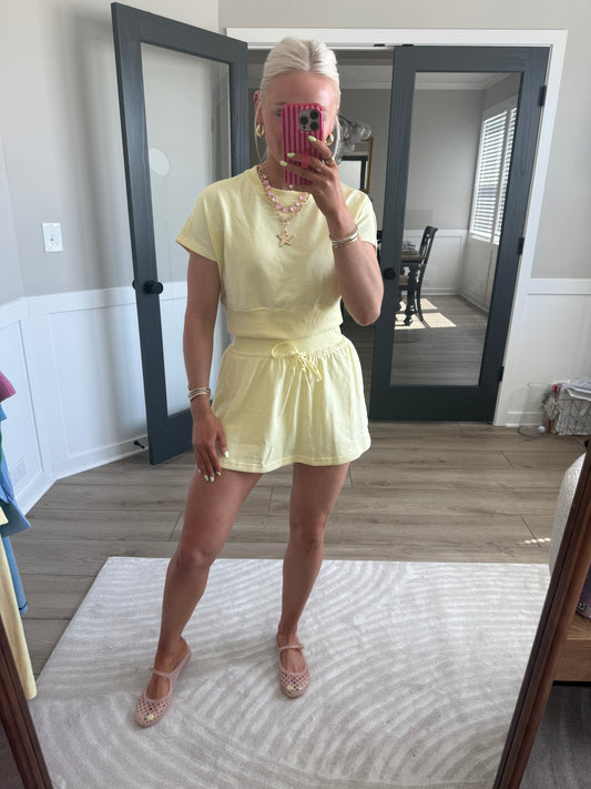 Lemon Drop Skort Set