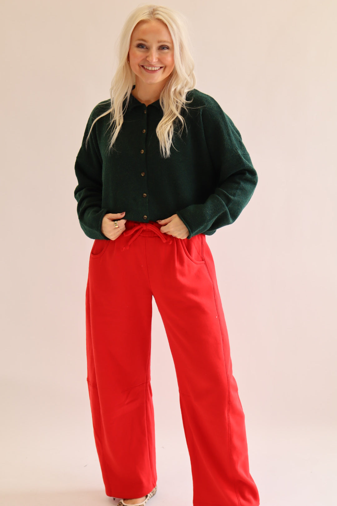 Forest Piper Solid Cardigan