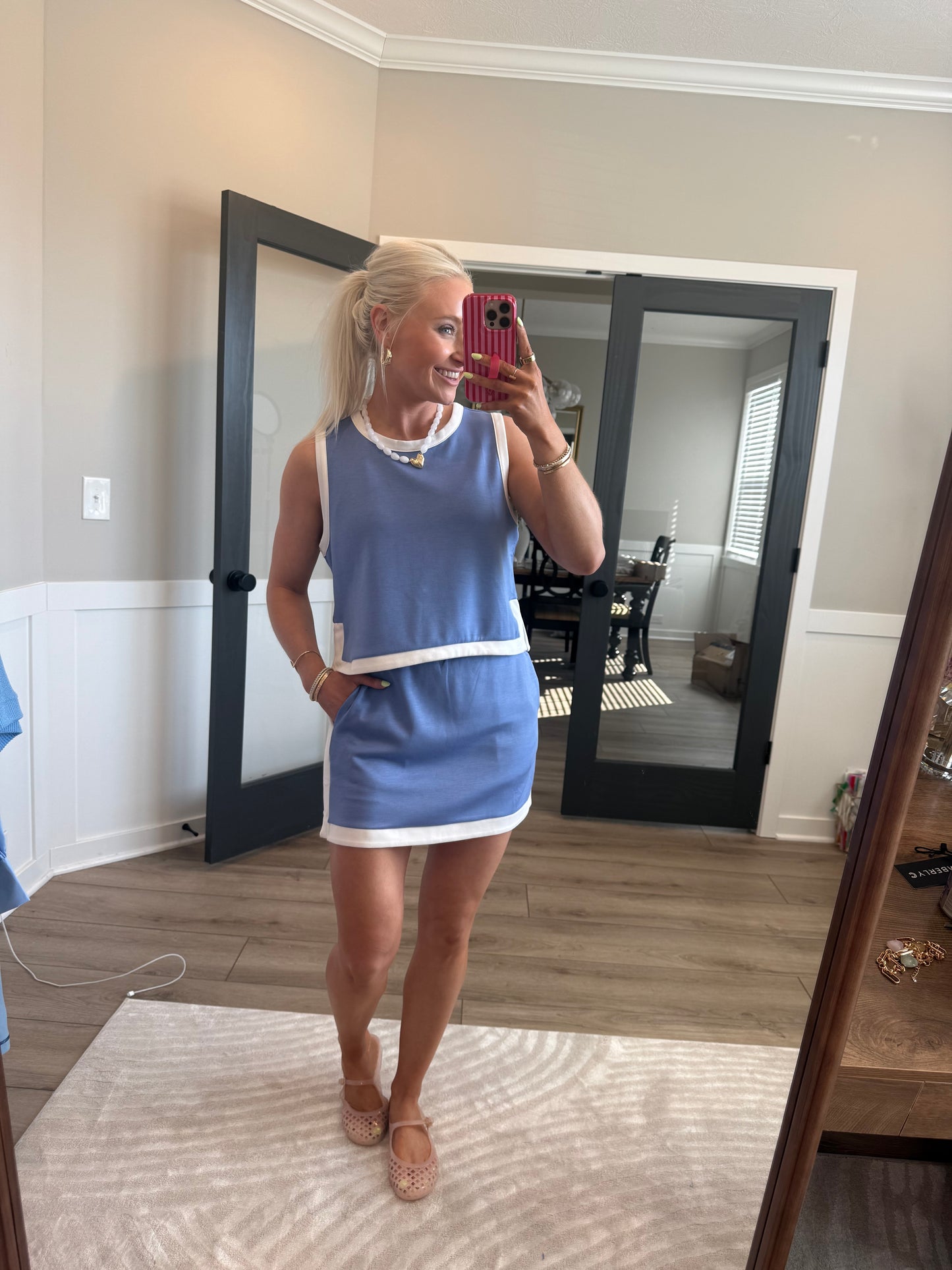 Sunday Chambray Skort Set