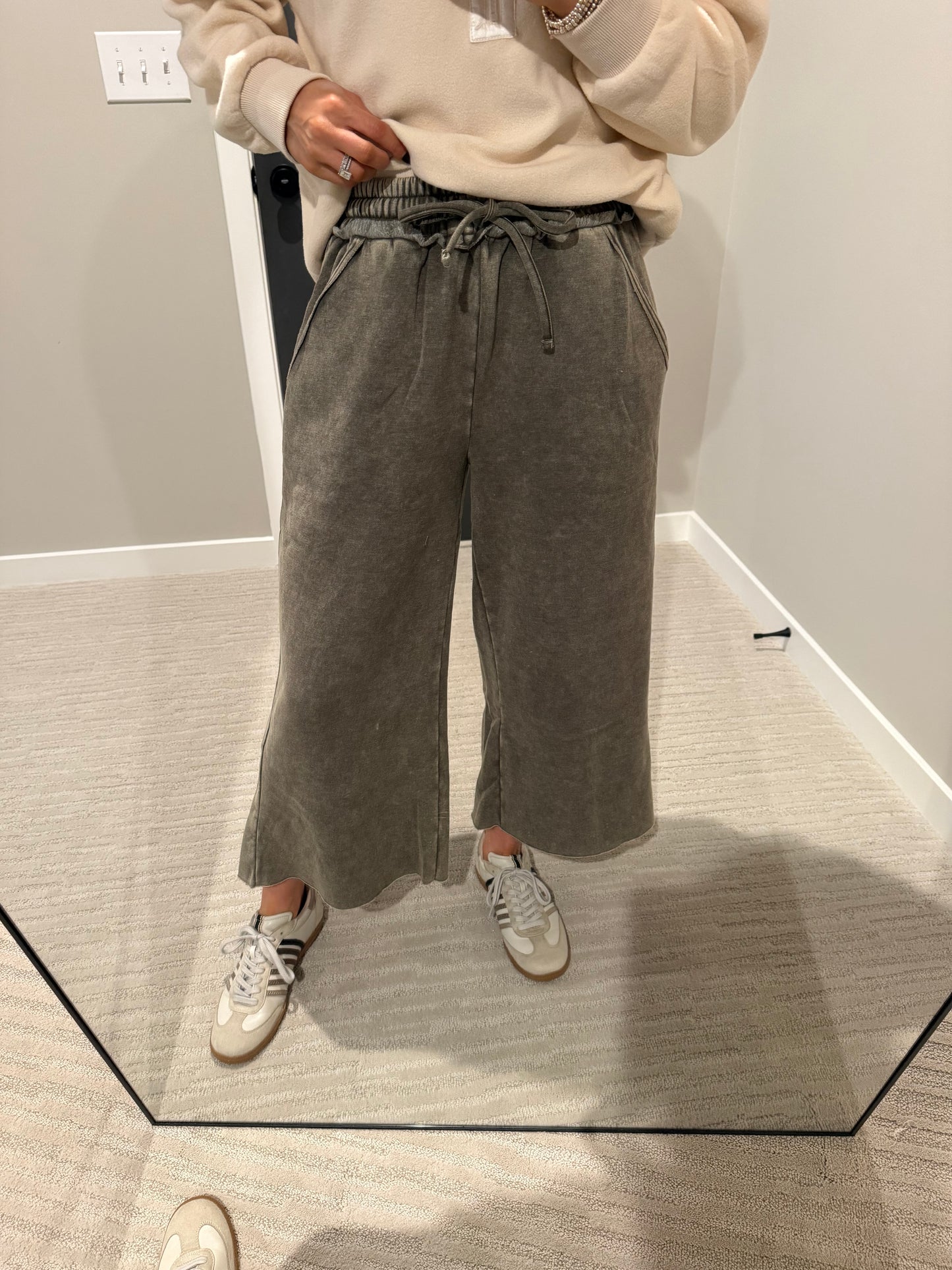 Olive Green Fleece Pant