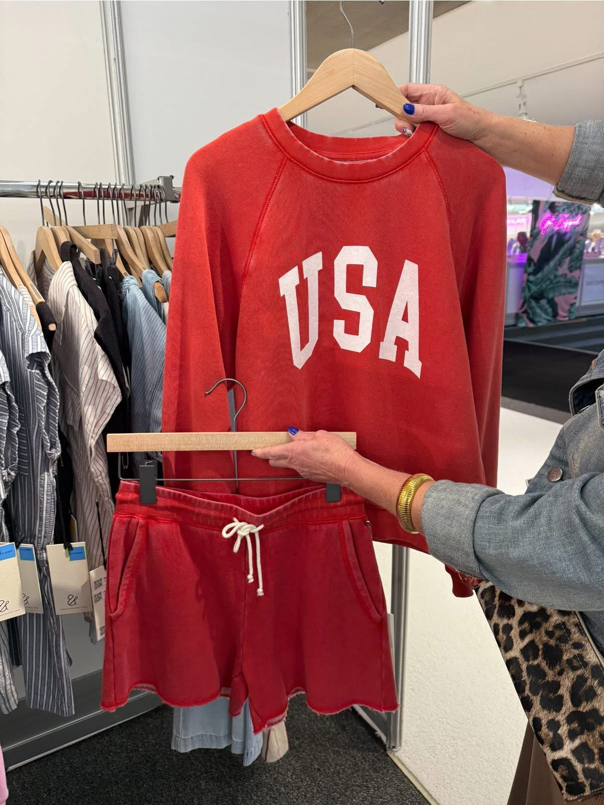 USA Red Short Set