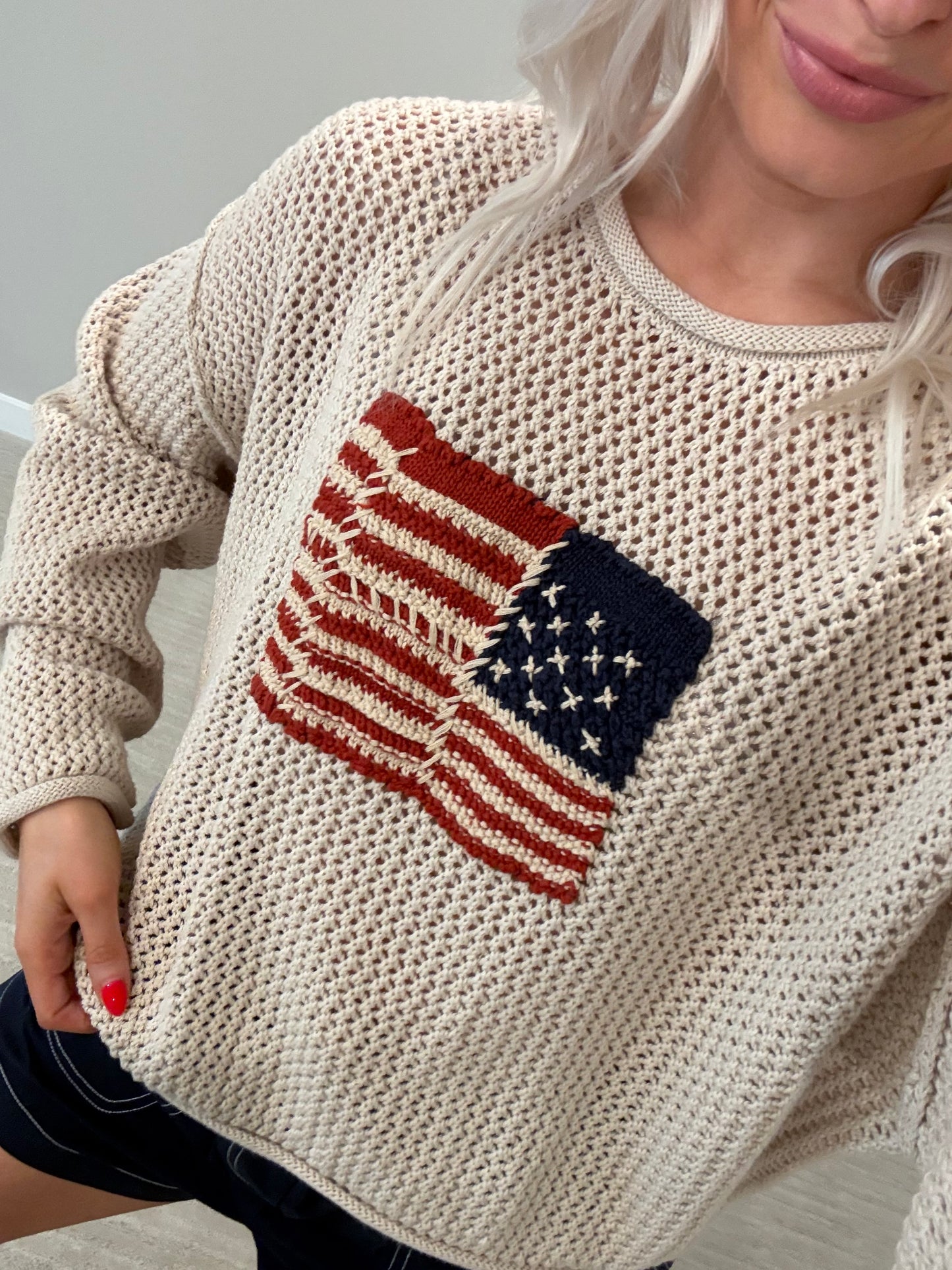 All American Crochet Top