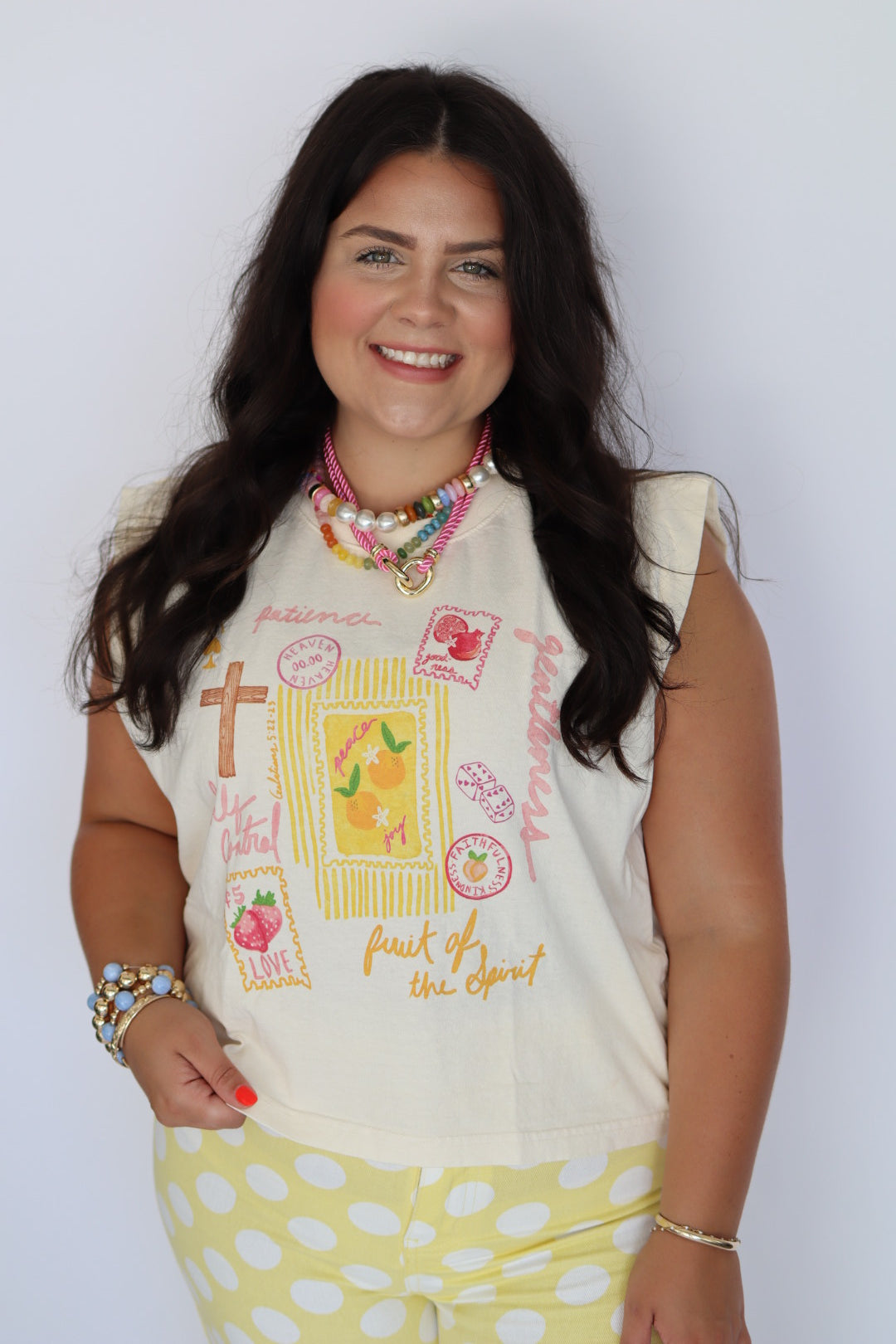 Pearl & Color Beaded Necklace