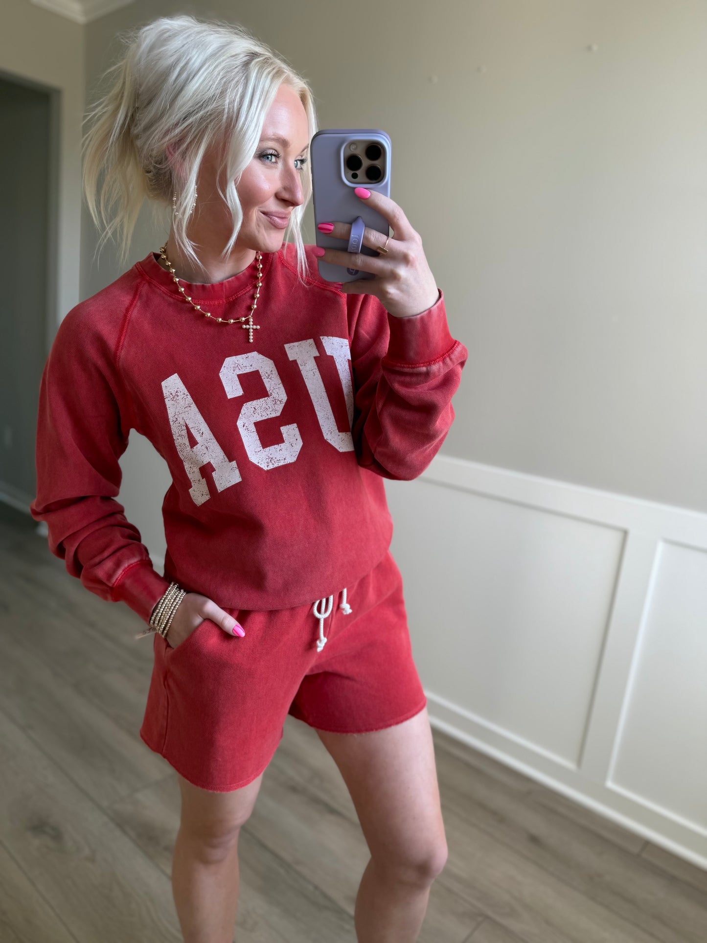USA Red Short Set
