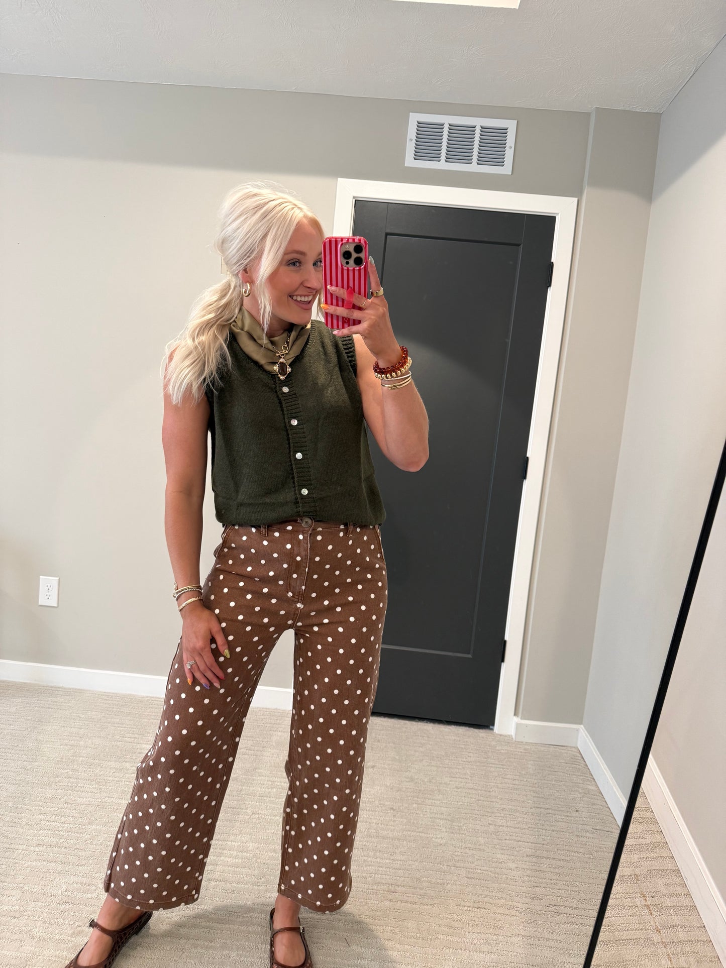 Maple May Polka Dot Denim