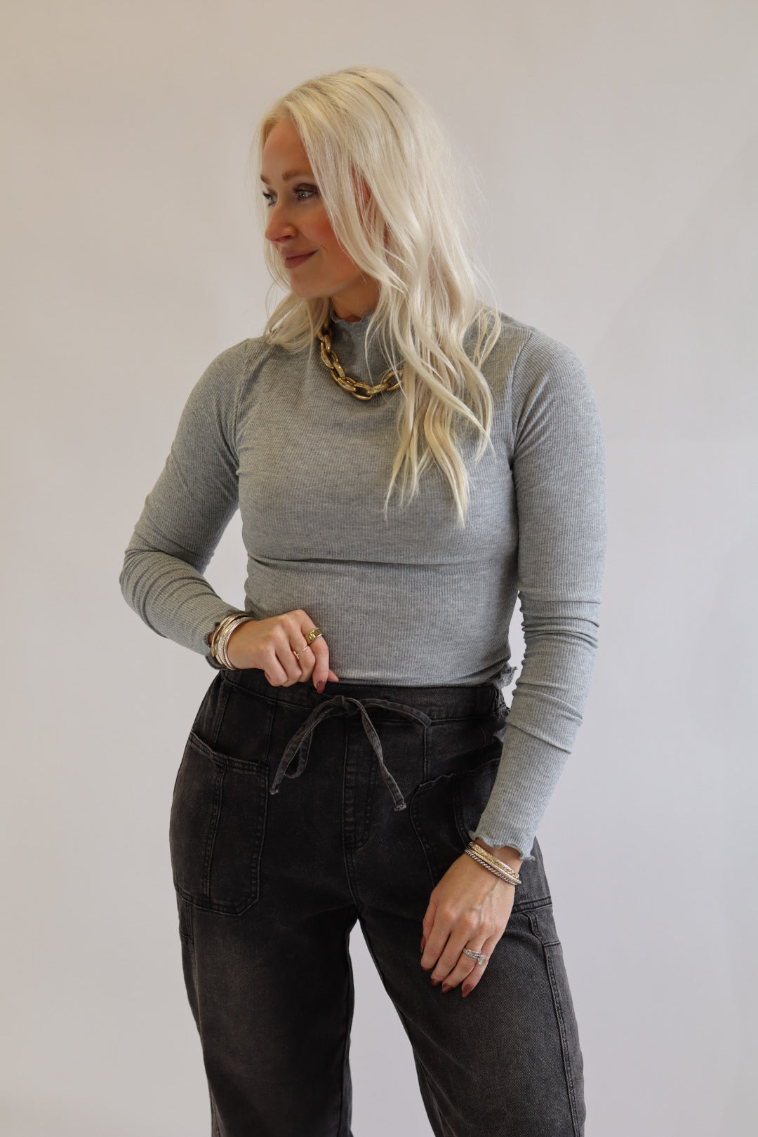 Ronnie Ribbed Long sleeve