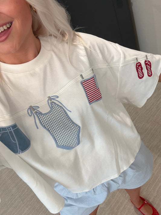 Summer on the Line Tee