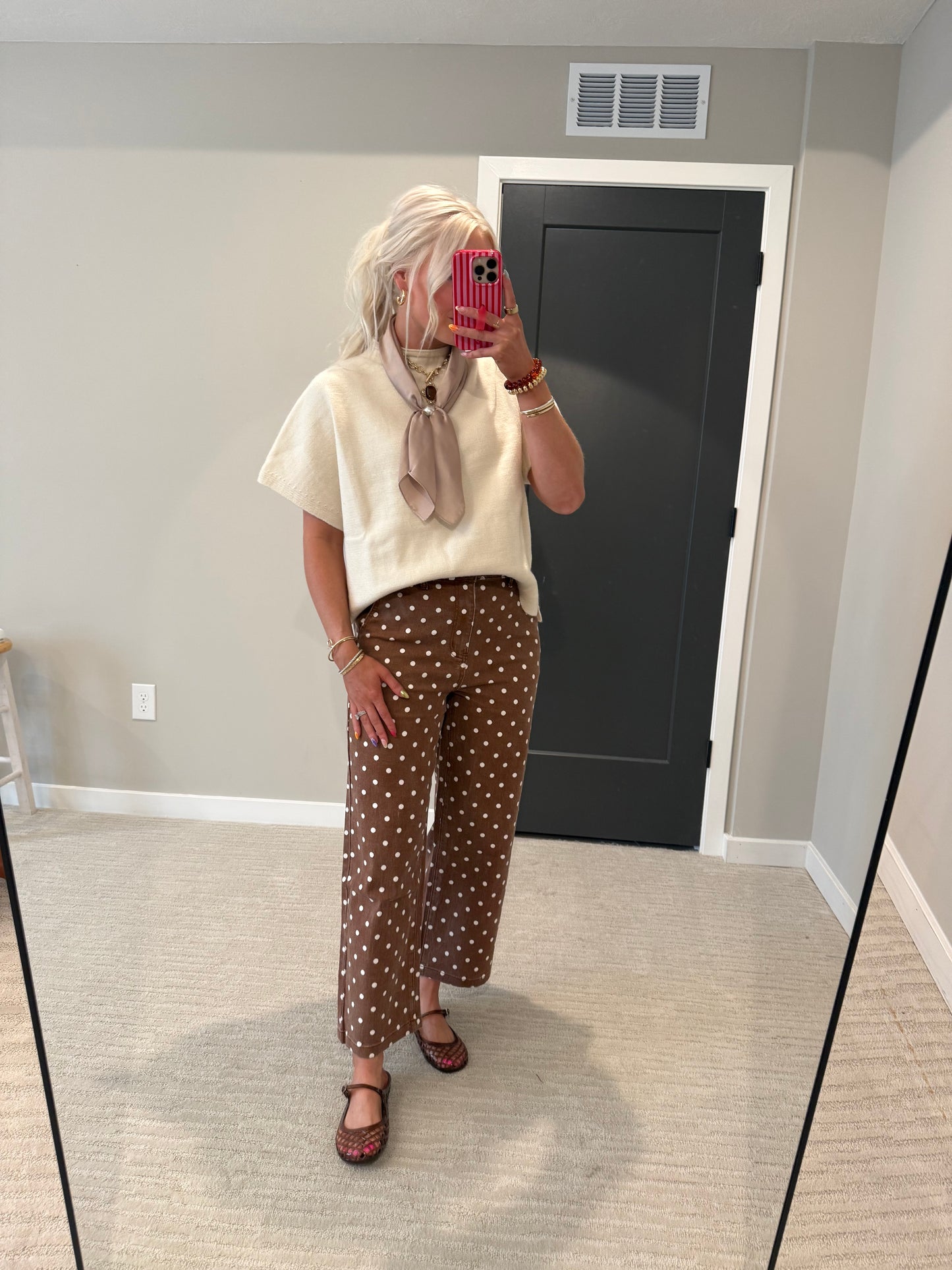 Ava White Sweater Top