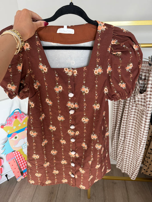 Bonnie Floral Brown Mini