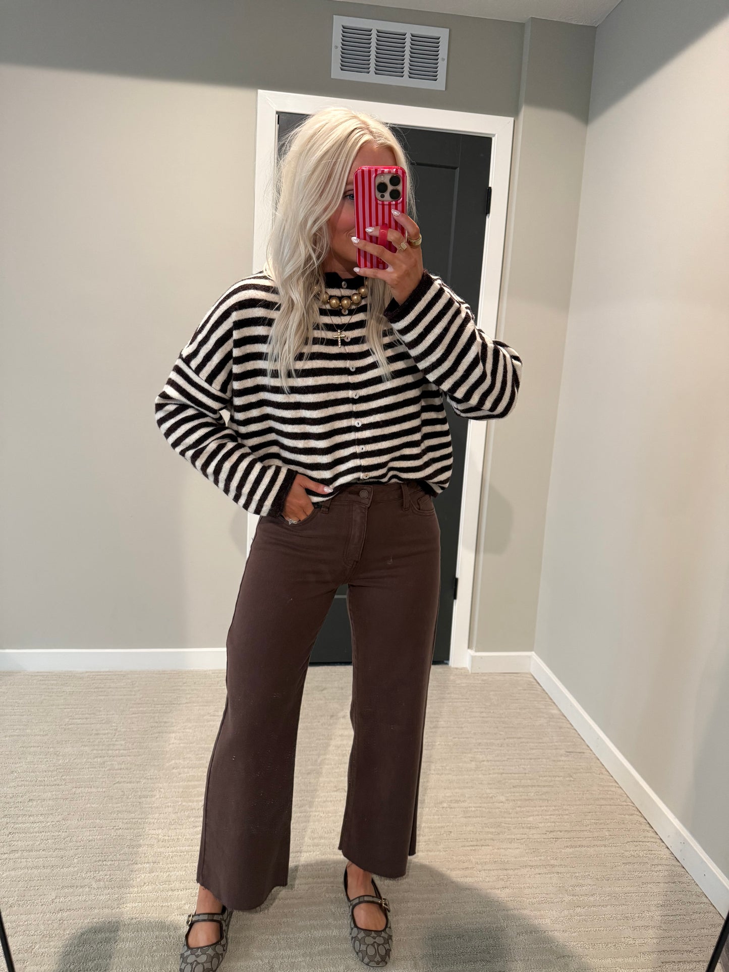 Cherry Wine Piper Cardigan