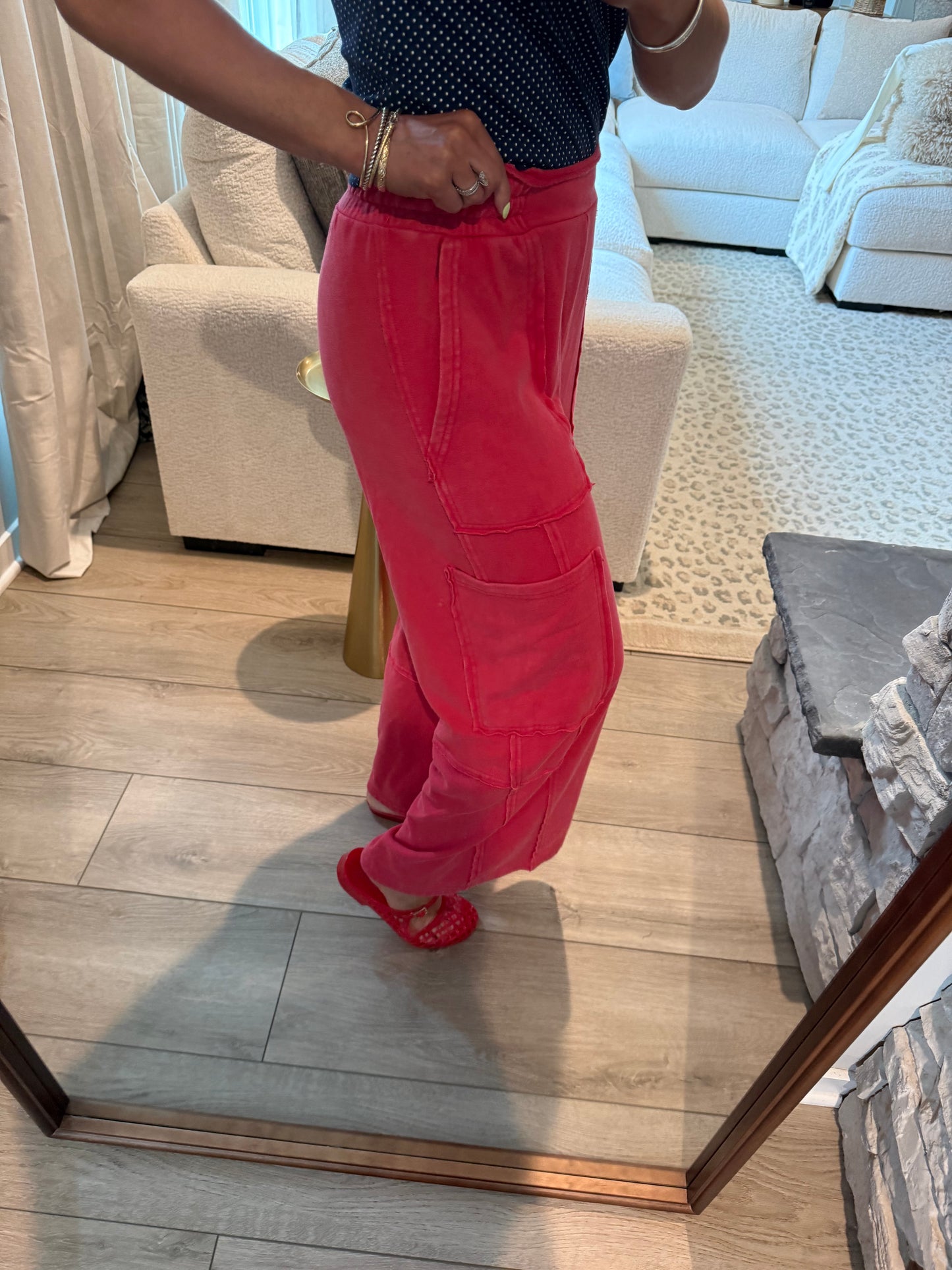 Remy Red Cargo Pant
