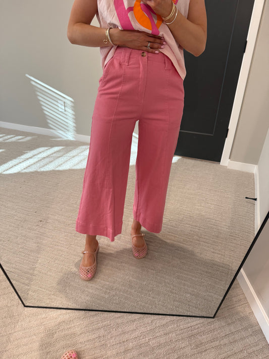 Patty Pleated Denim Pant
