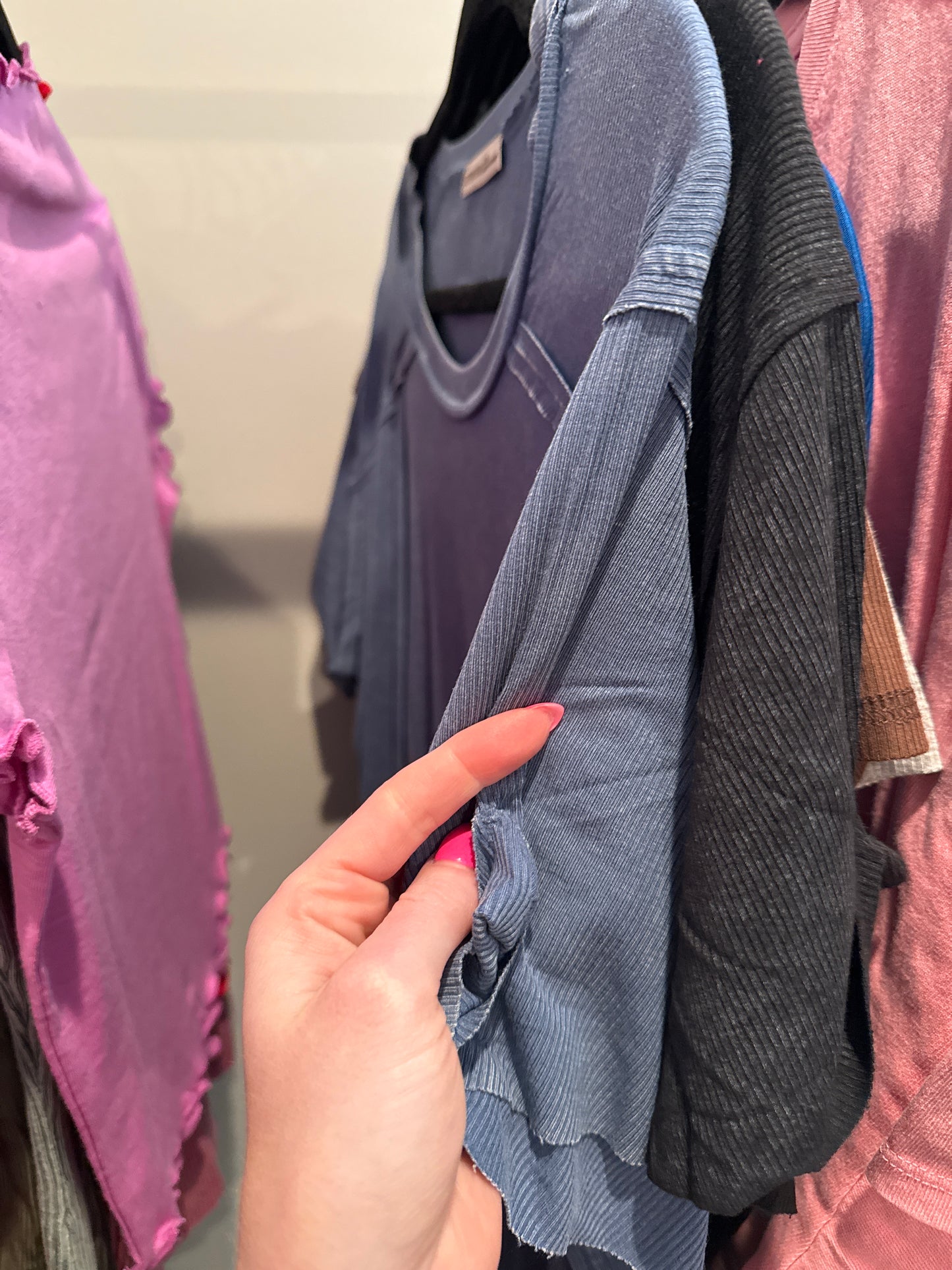 Roxy Ribbed Loose Fit Tee