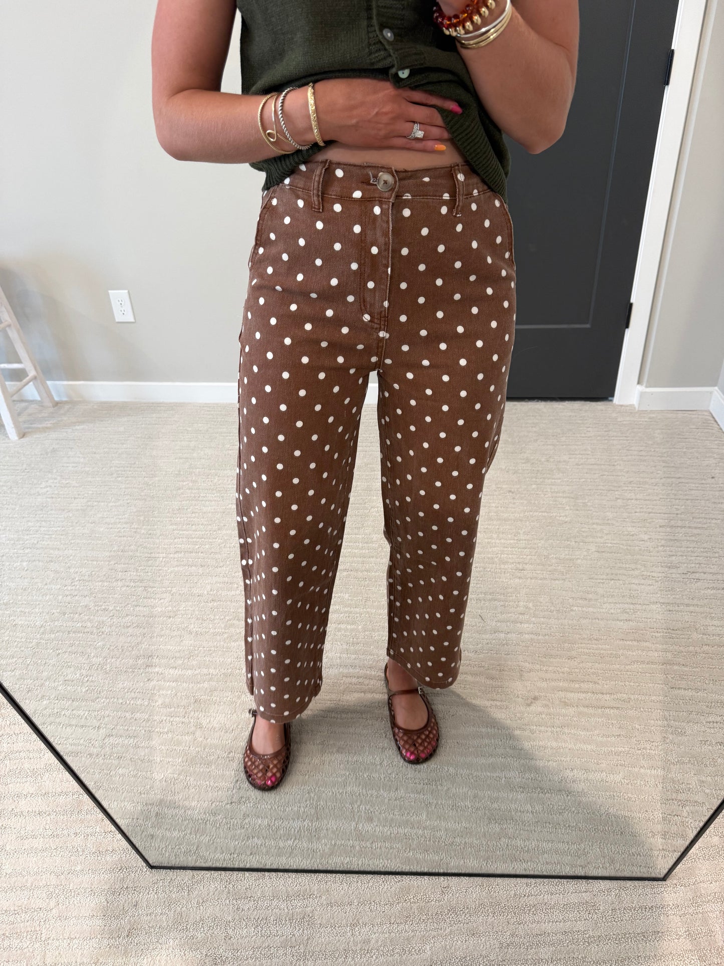 Maple May Polka Dot Denim