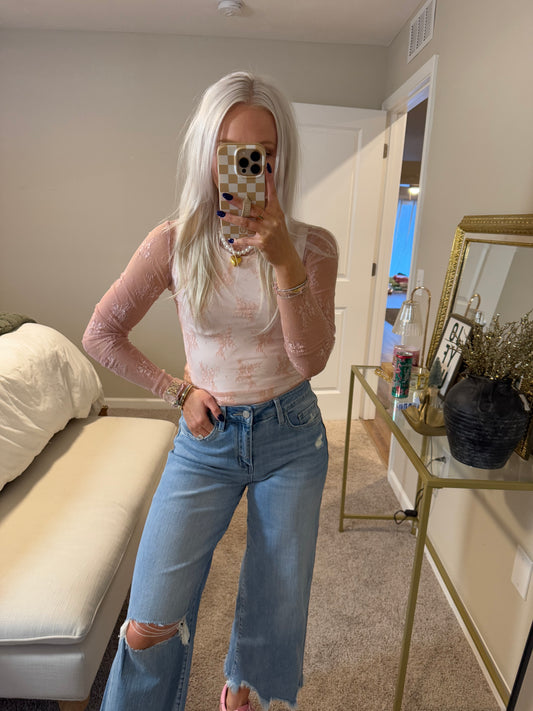 Lace Mock Neck Top