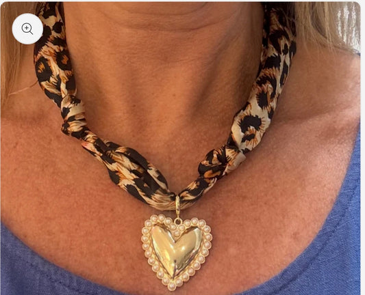 Cheetah Knotted Scarf