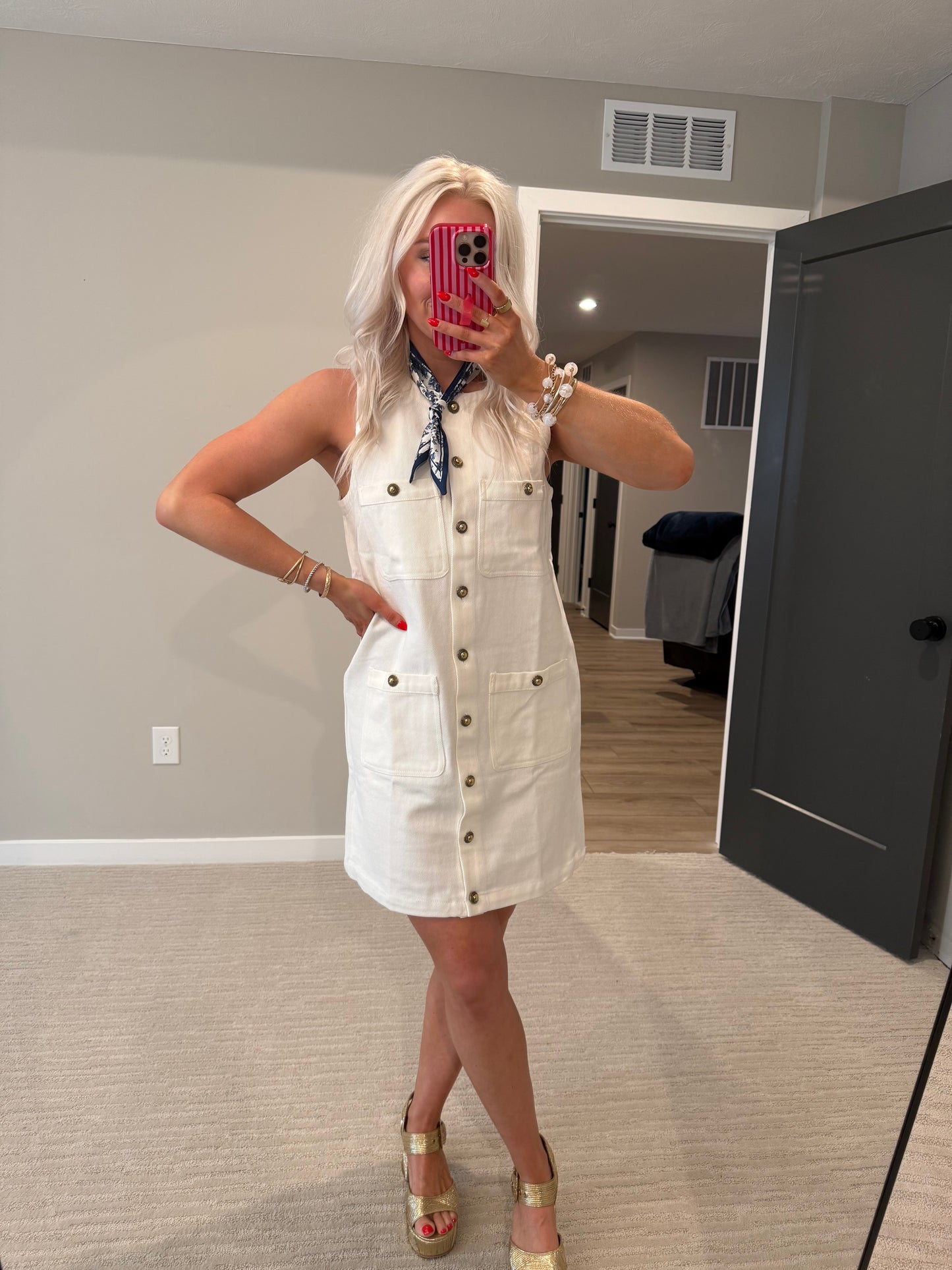 Nautical Nicole Denim Mini