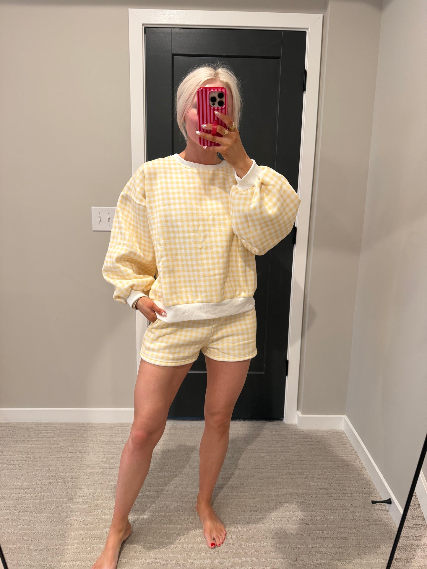 Sunshine Gingham Short Set