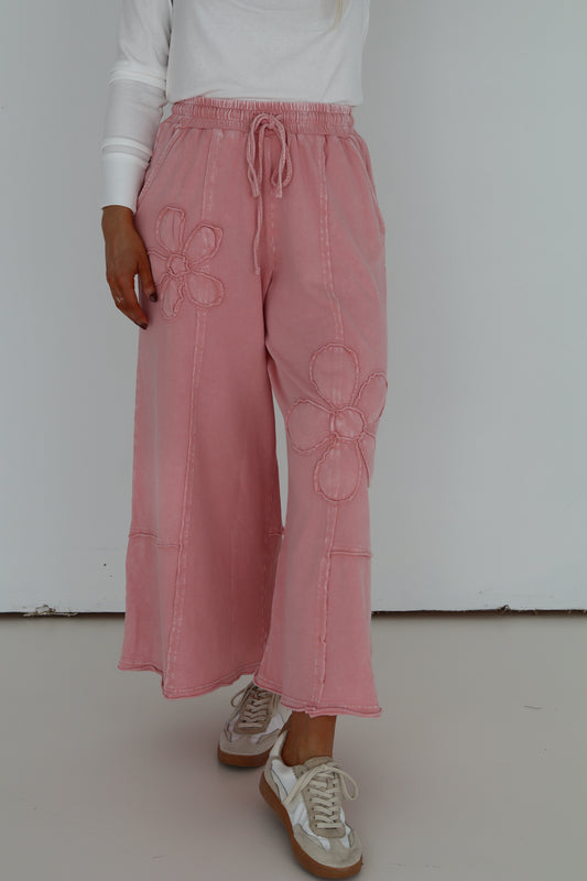 Allison Dried Rose Patch Pant