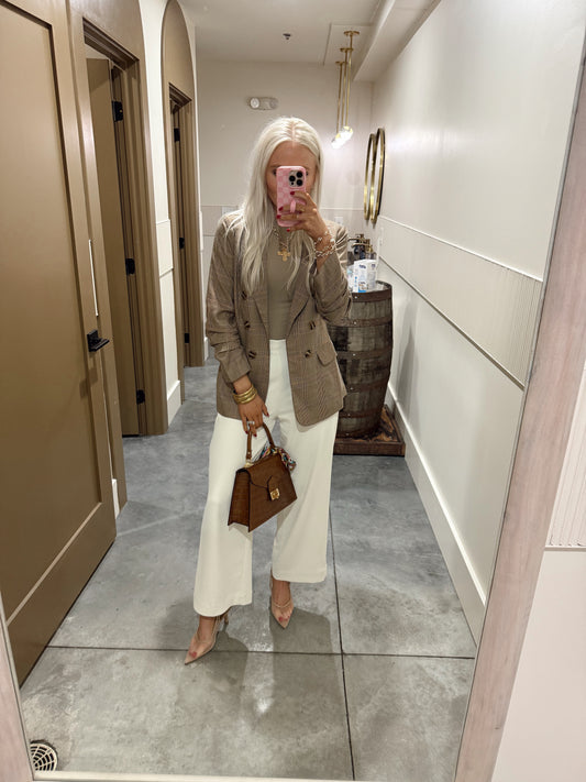 Business in Brown Blazer