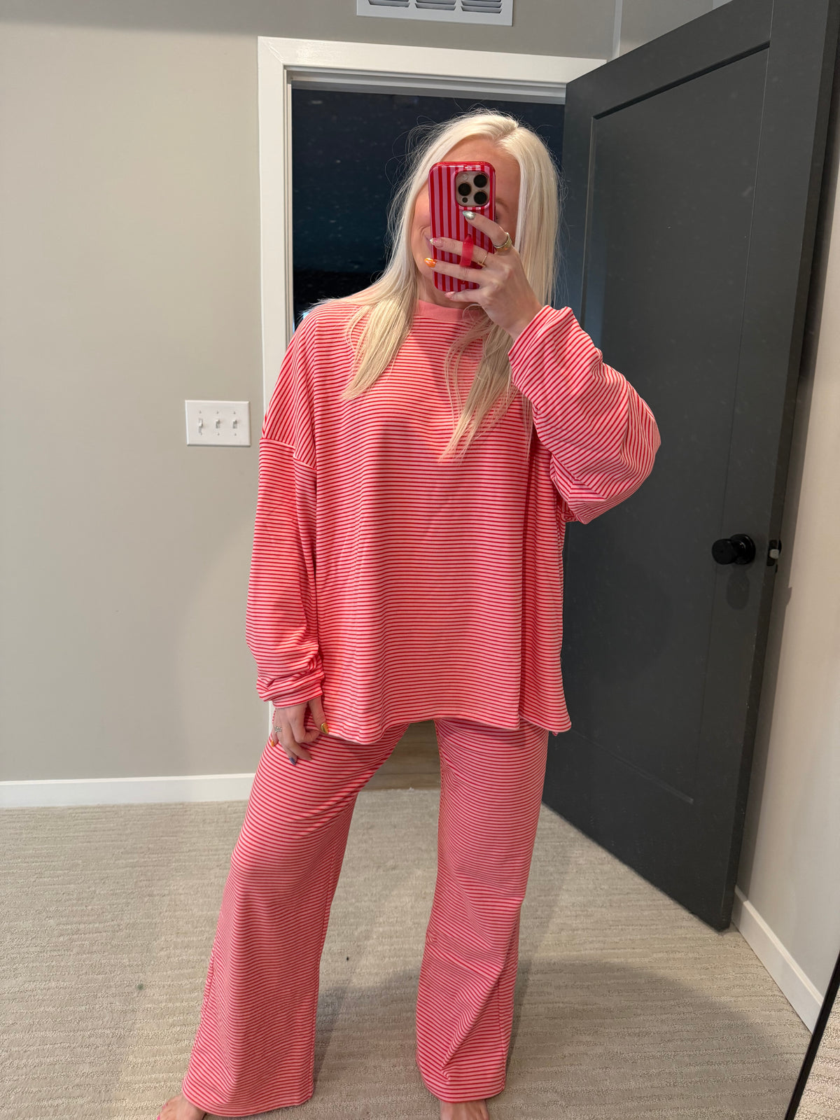 PINK Harper Stripe Pant Set