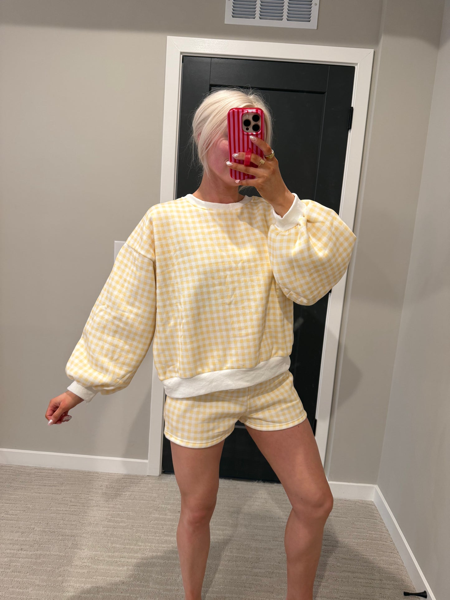Sunshine Gingham Short Set