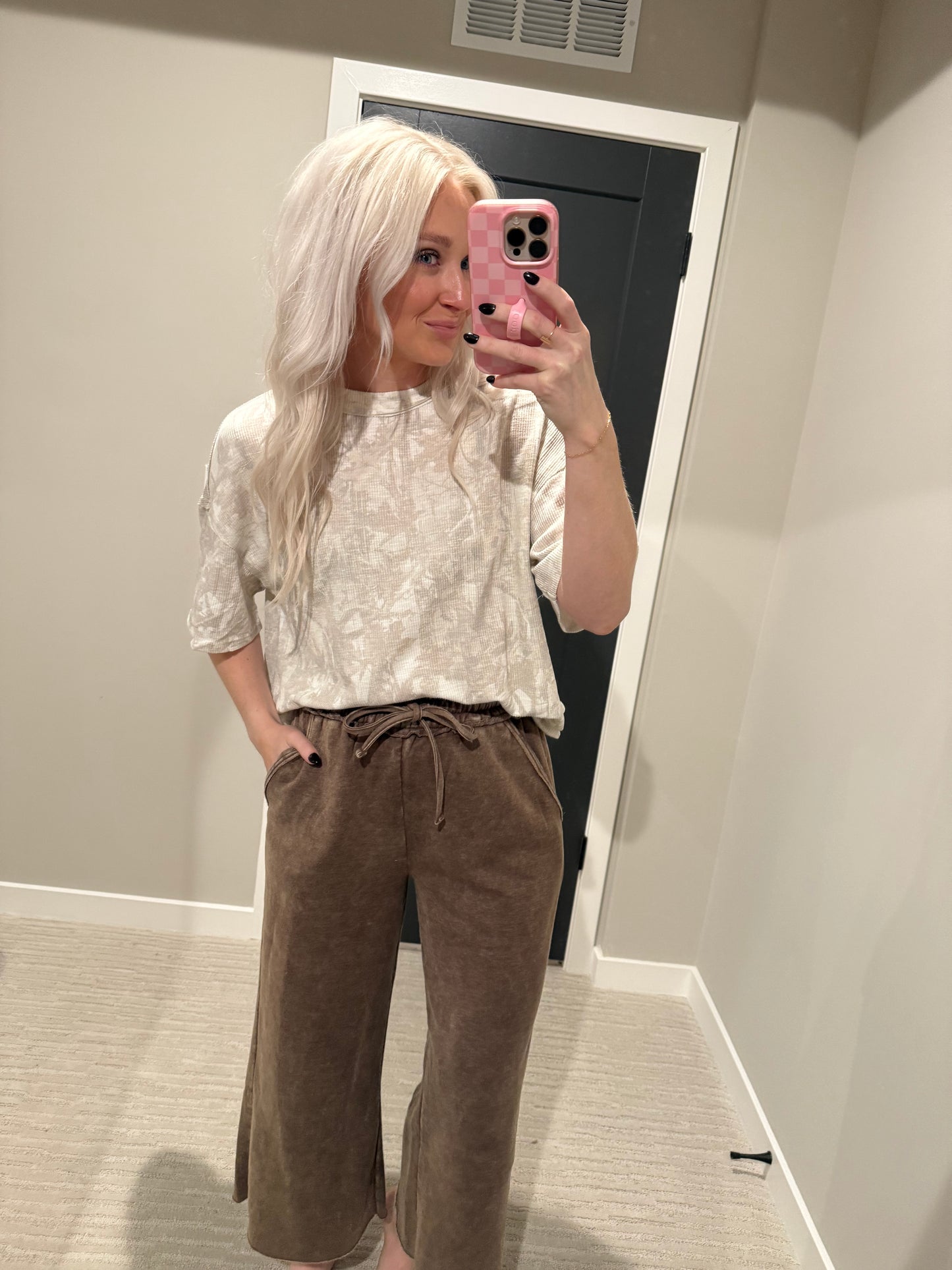 Mocha Brown Fleece Pant