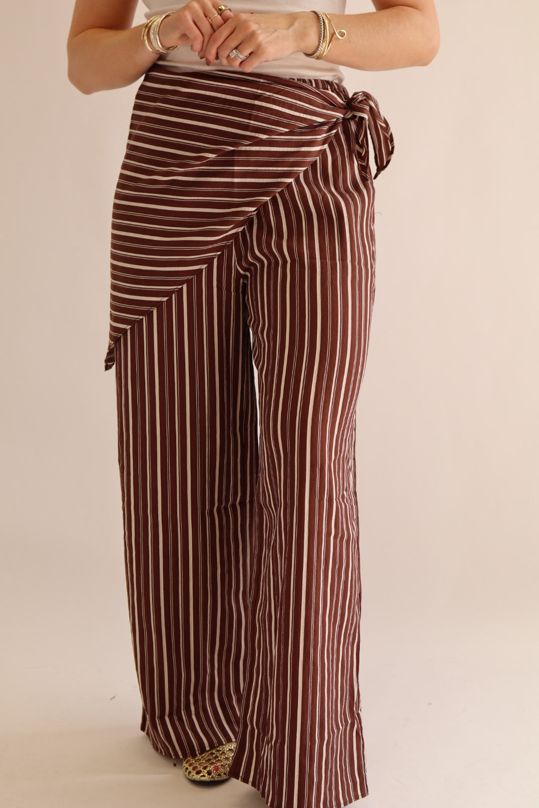 Honey Stripe Scarf Pant