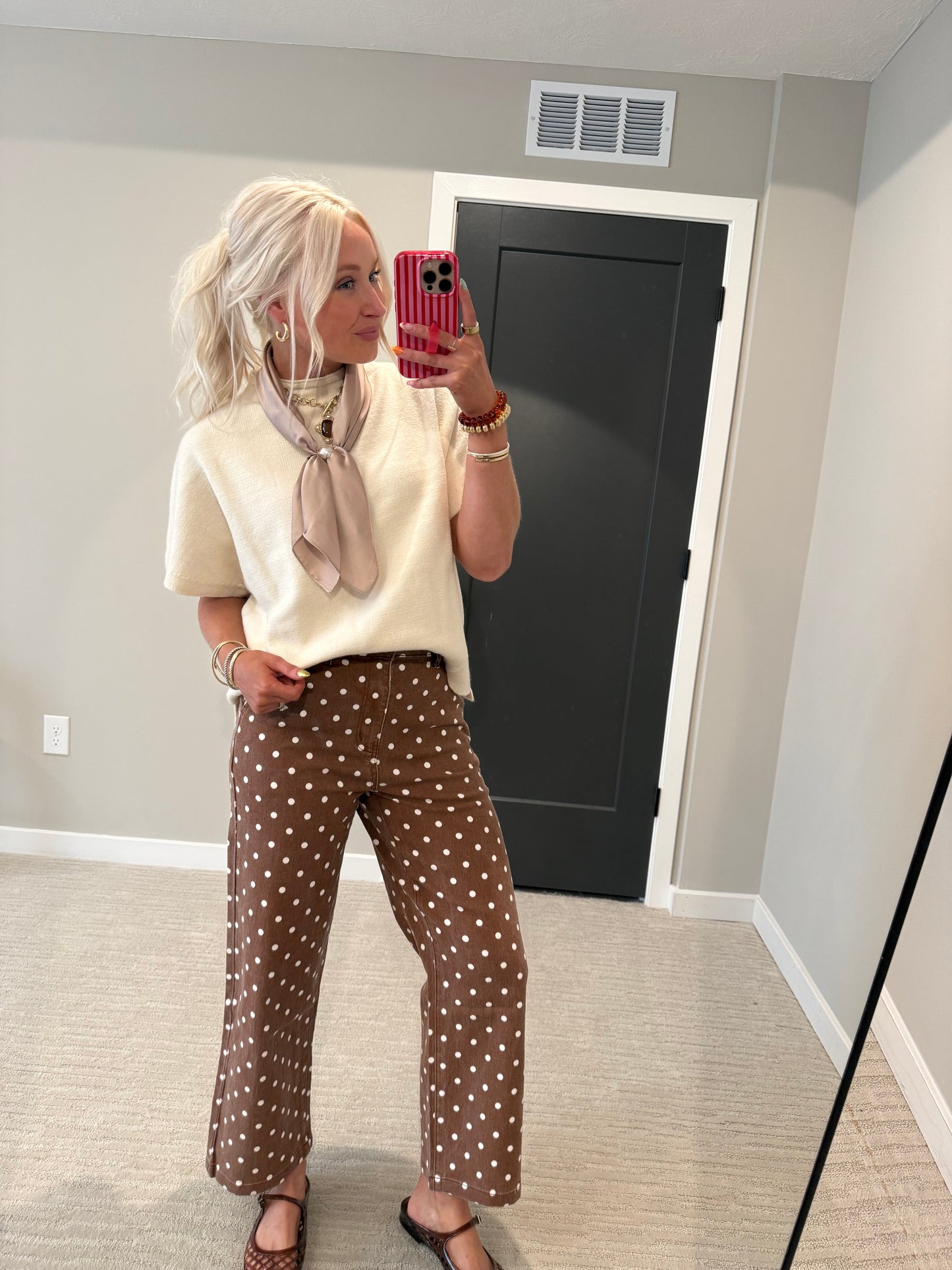 Ava White Sweater Top
