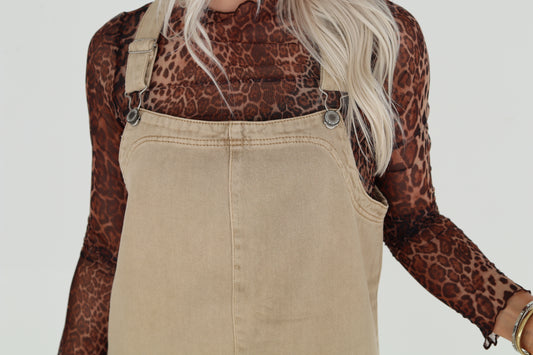 Minnie Mesh Leopard Top