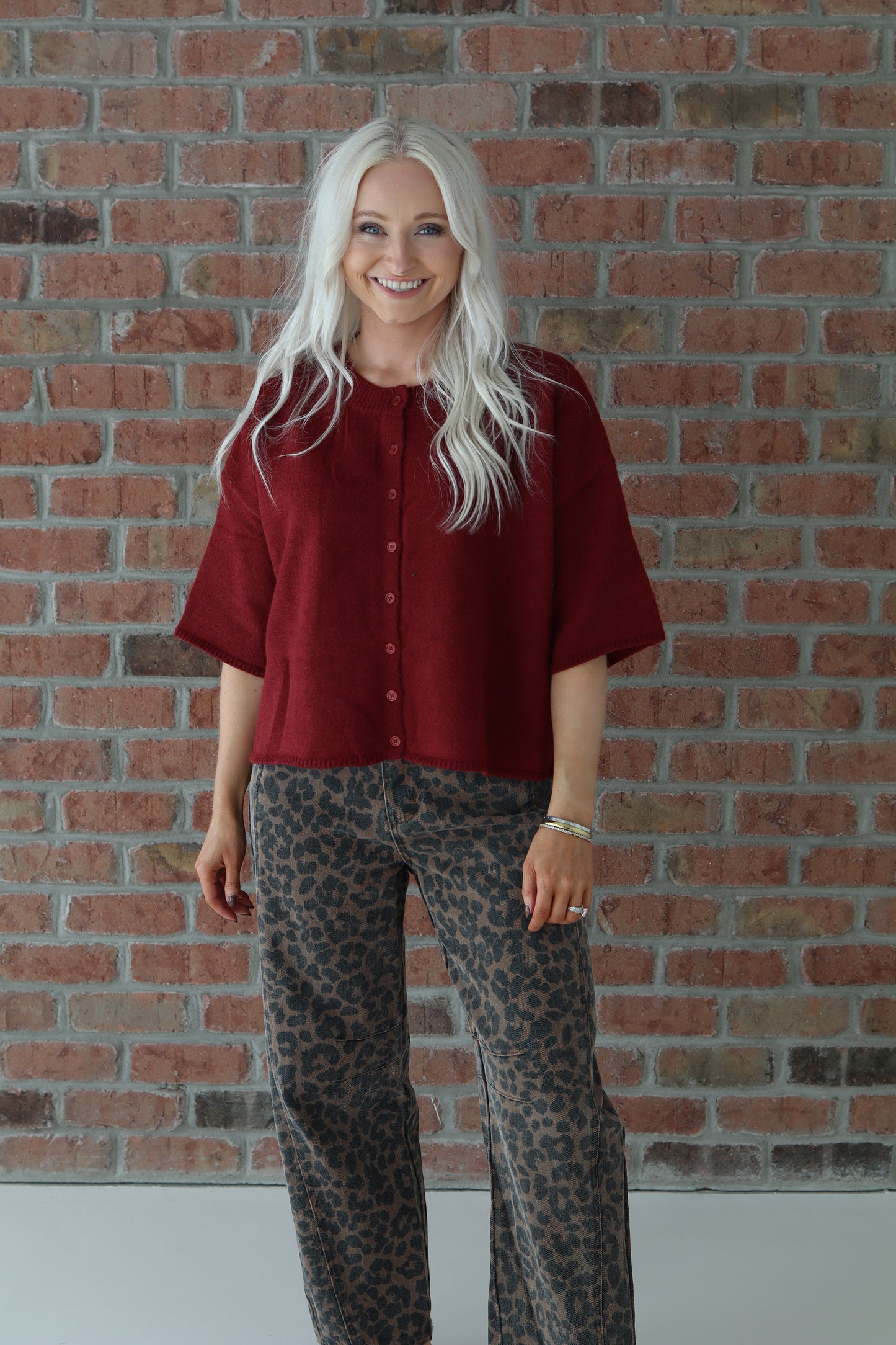 Brandy Burgundy Sweater Top