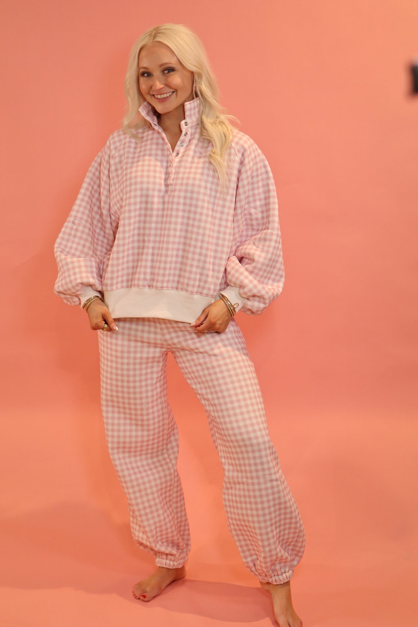Macie Gingham Jogger PANT