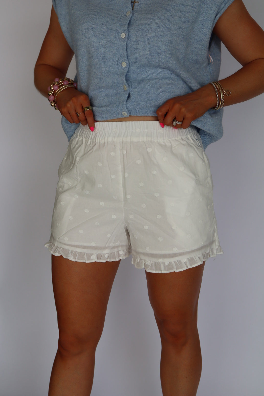 Winston White Polka Dot Short