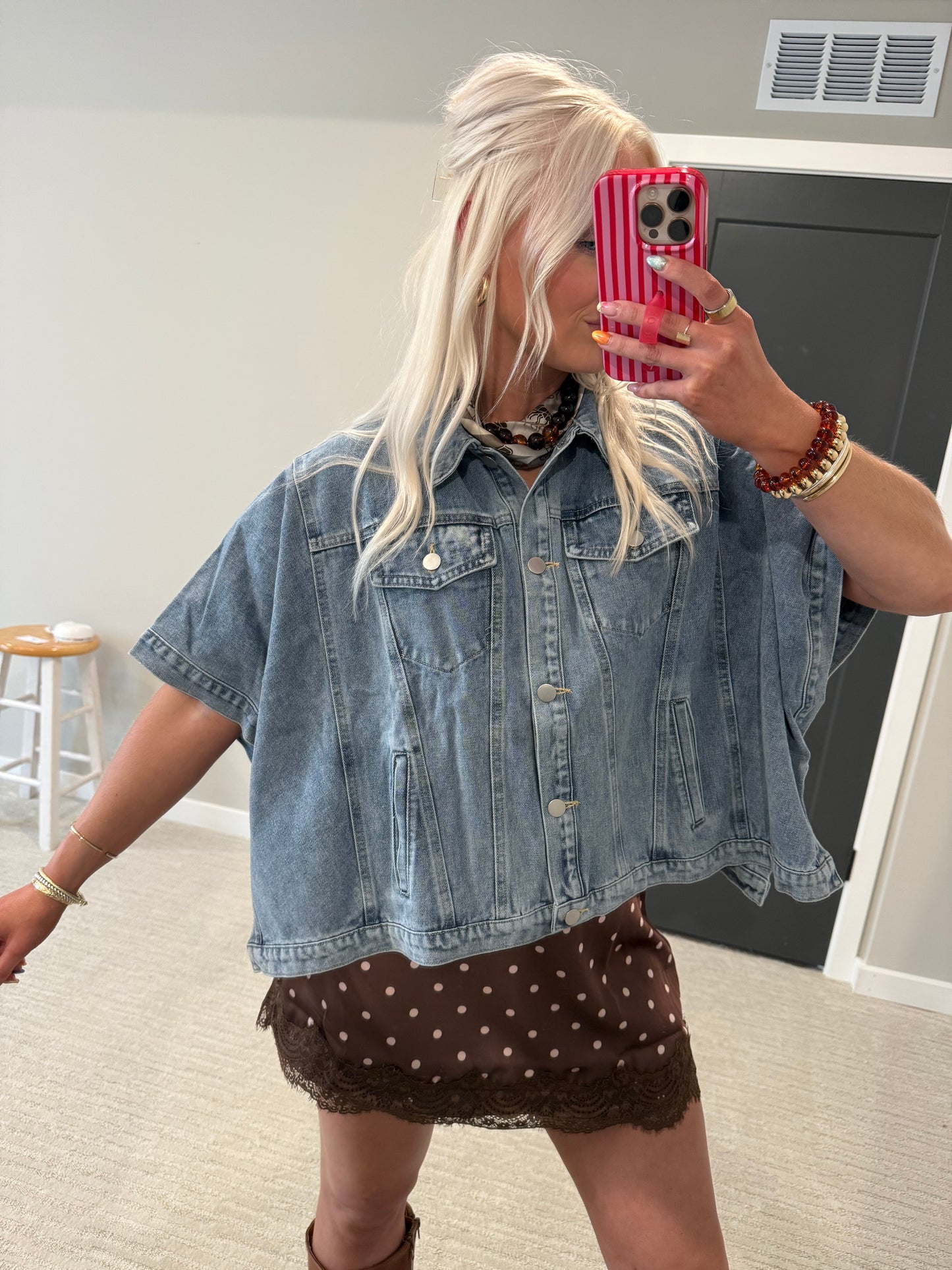Dally Denim Cape