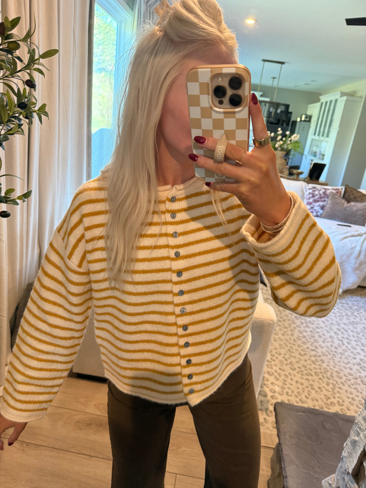 Natalie Stripe Cardi