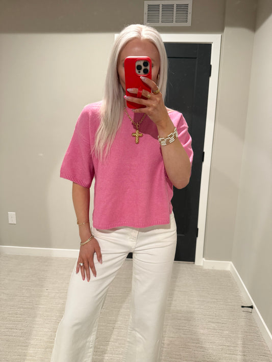 Patrick Pink Sweater Top