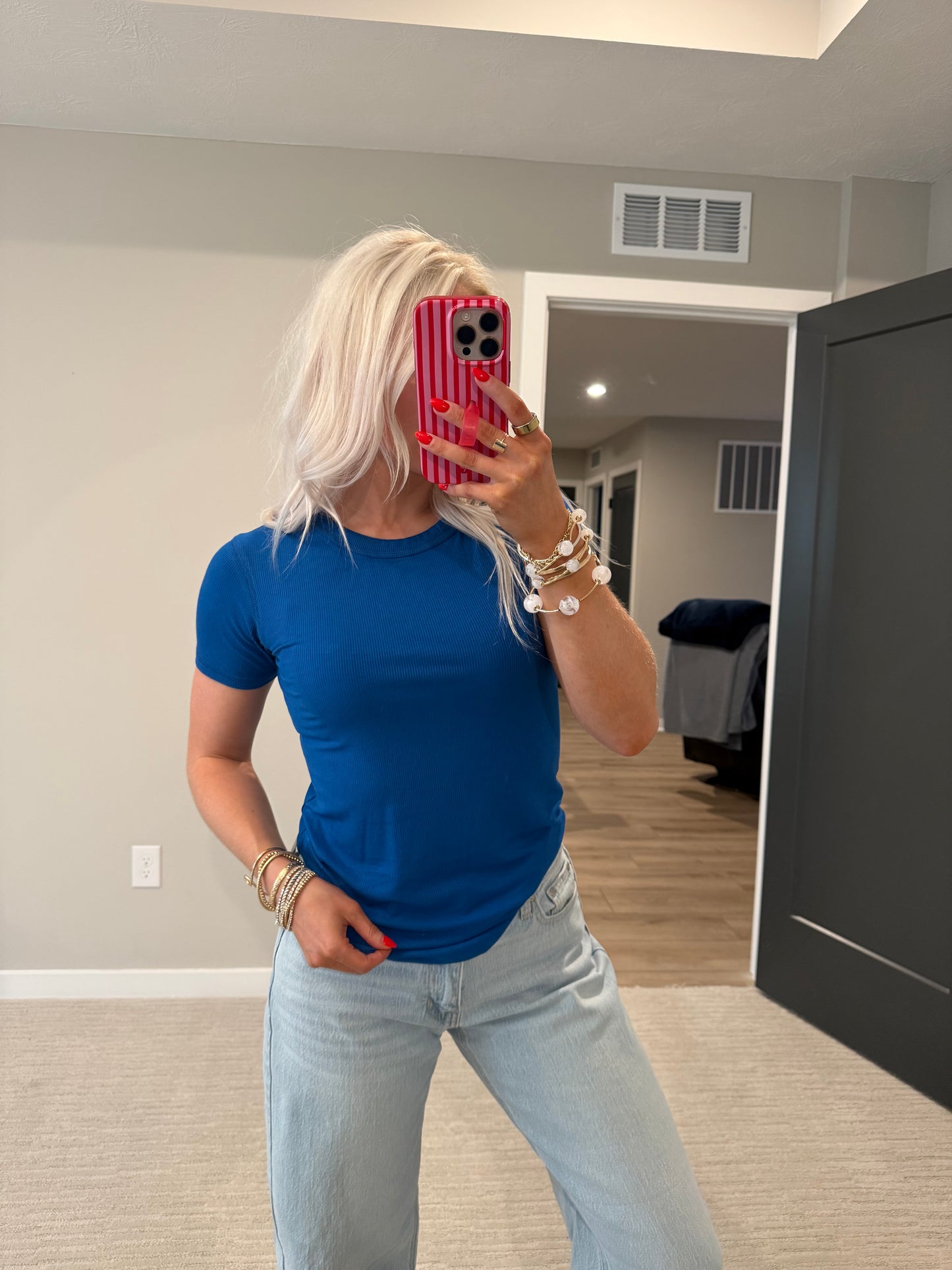 Rebecca Ribbed Tee
