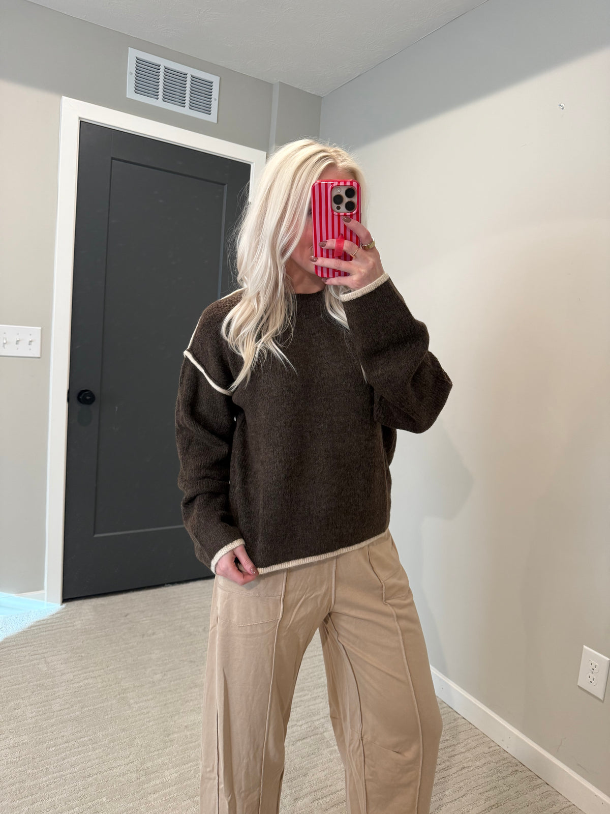 Chocolate & Oat Sweater Top