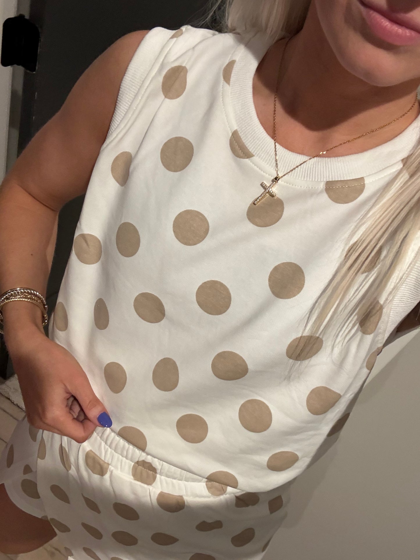 Latte Dot Darling Skort Set