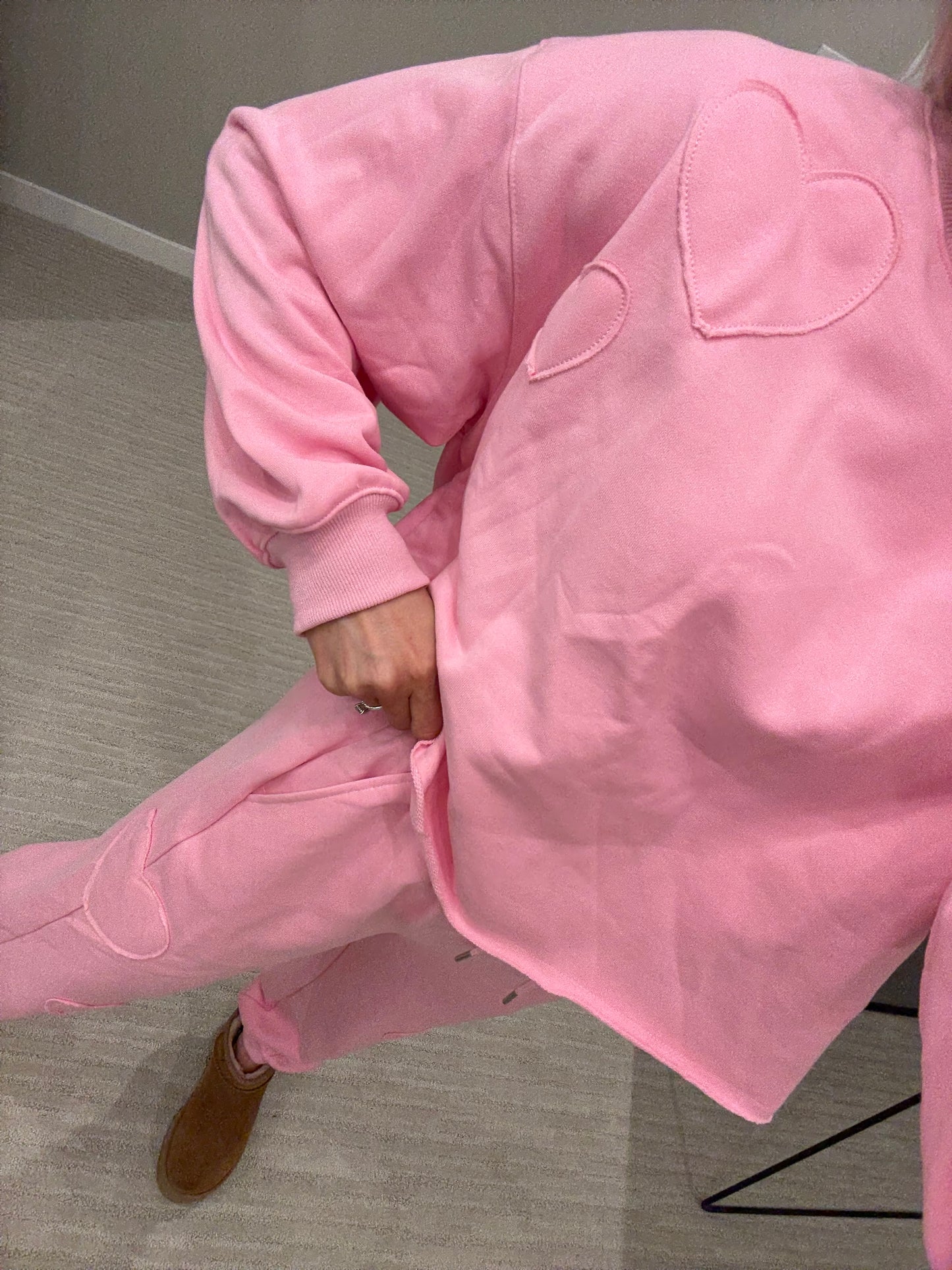 Pink Posh Heart Jogger Set