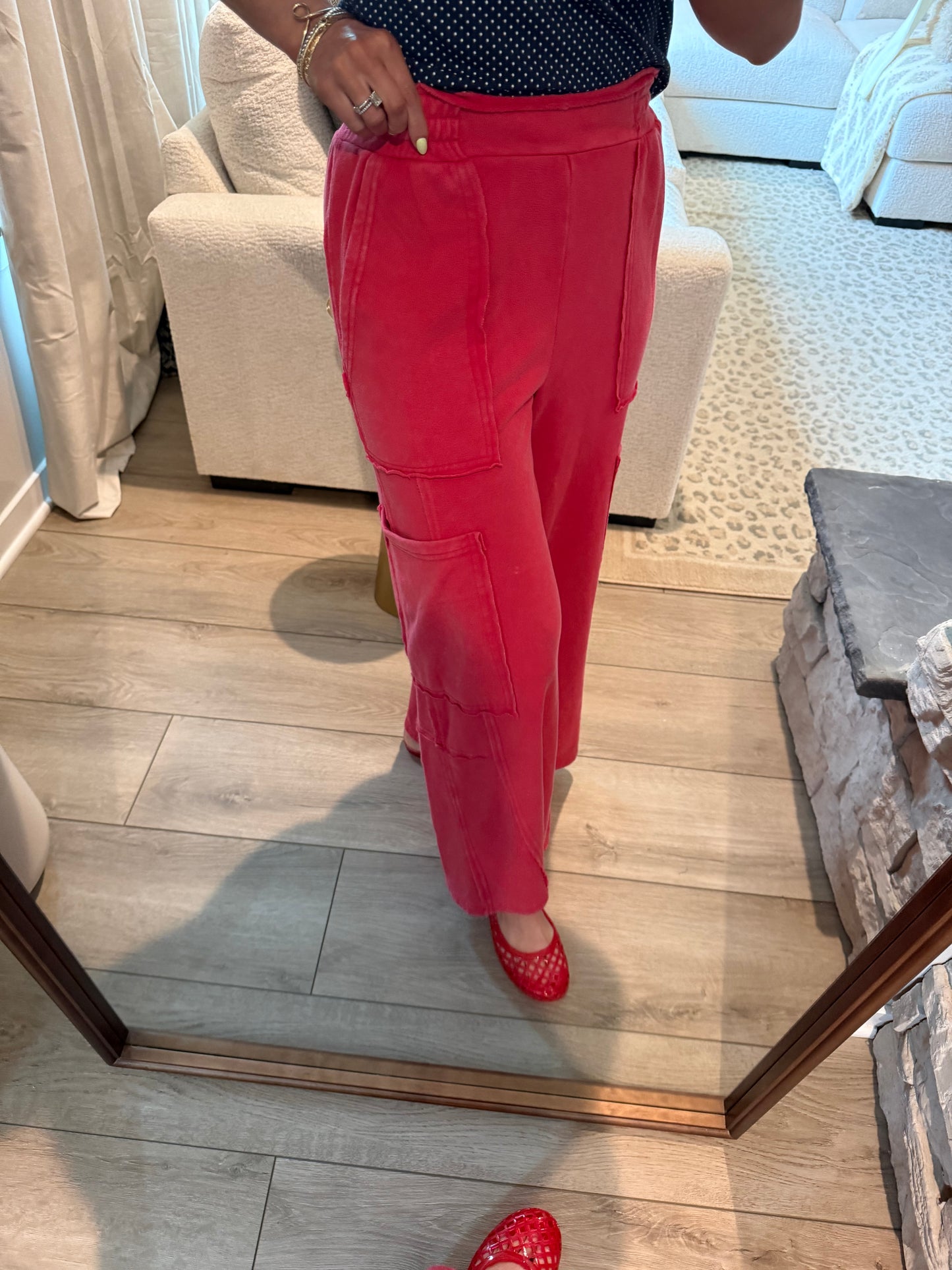 Remy Red Cargo Pant