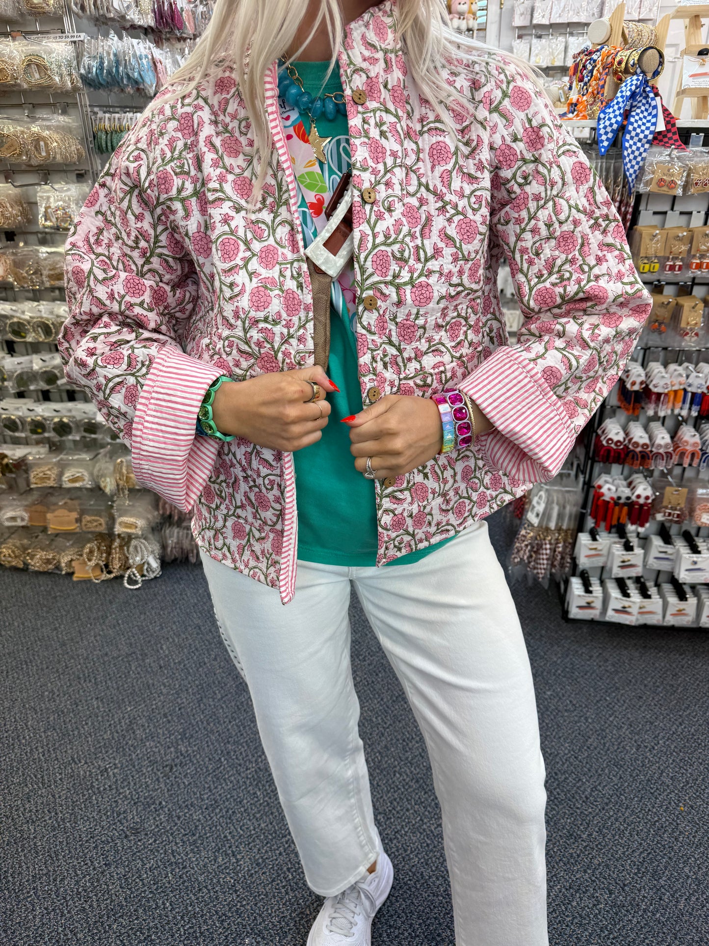 Floral Quilted Jacket