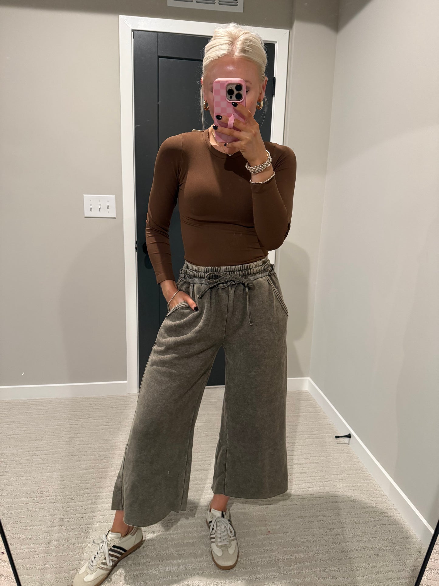 Olive Green Fleece Pant