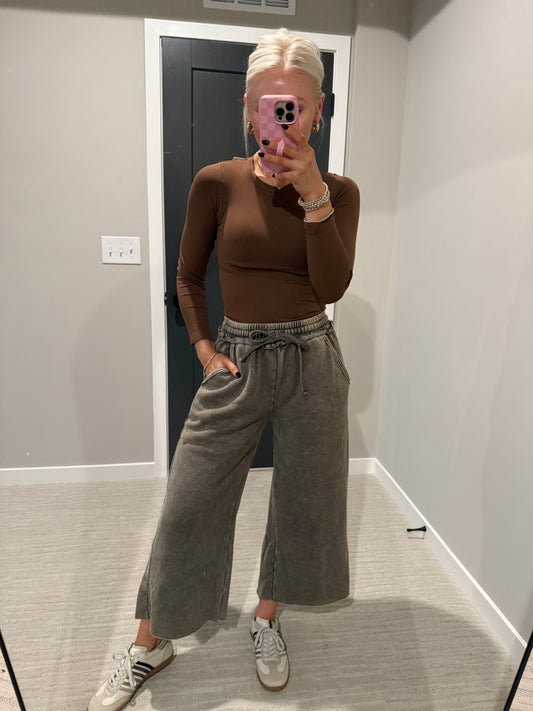 Olive Green Fleece Pant