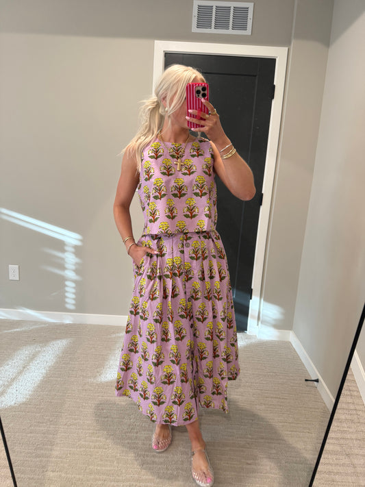 Lavender Honeysuckle Midi Set