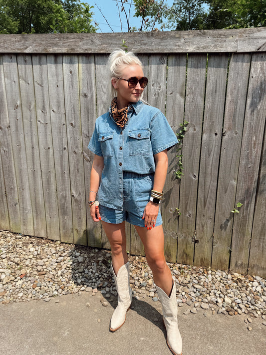 Daisy Denim Set
